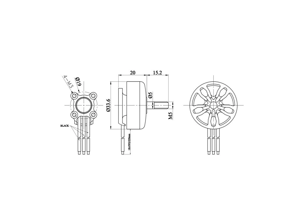 Motor Partizan 2807, 1300kv