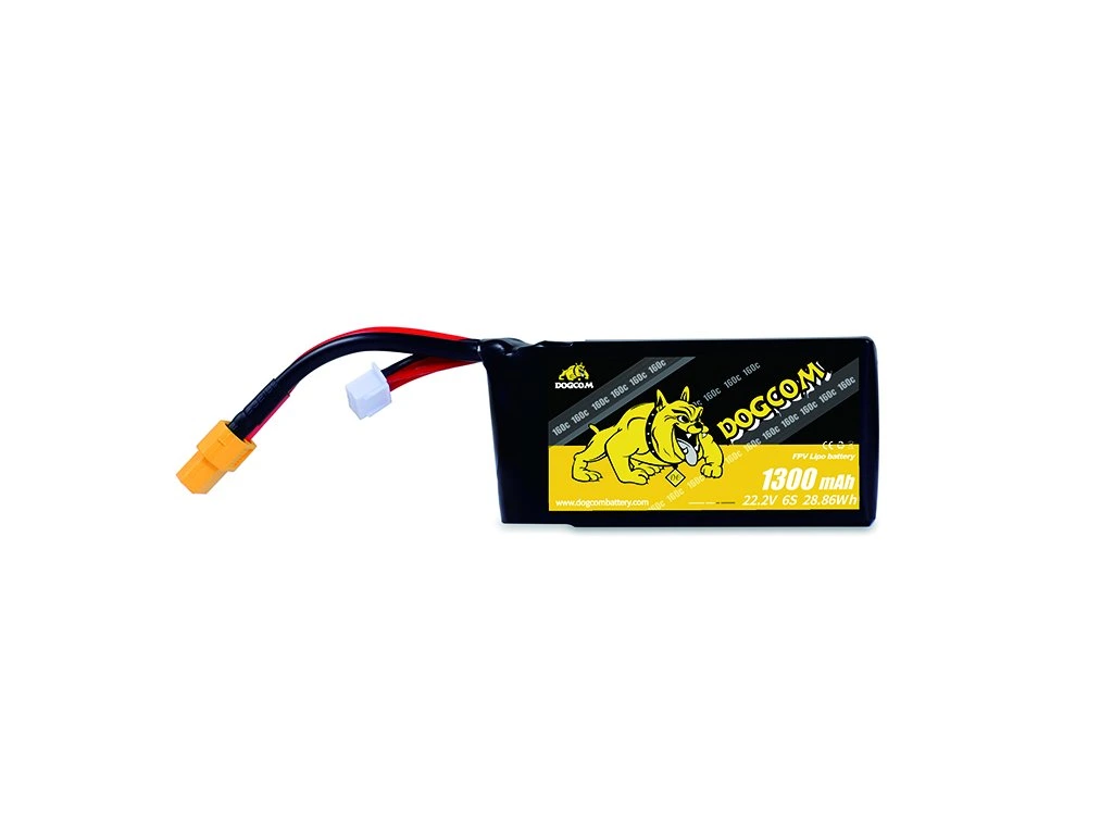 Battery DOGCOM 1300mAh 6S 22.2V 160C LiPo XT60
