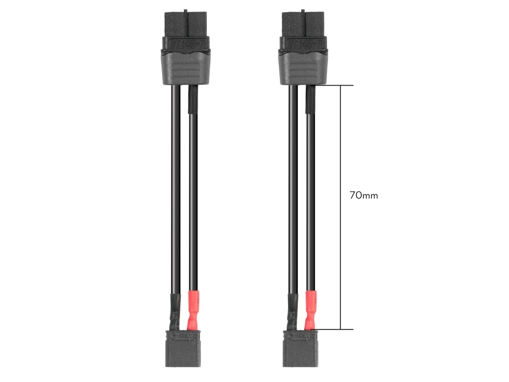 Adapter FLYWOO Black XT30U Male to XT60H Female (2 pcs)