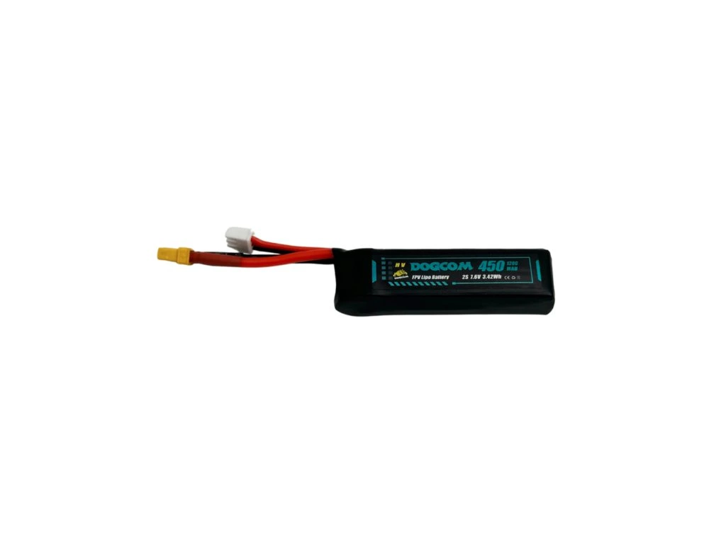 Battery DOGCOM 450mAh 120C 7.6V 2S1P HV LiPo XT30