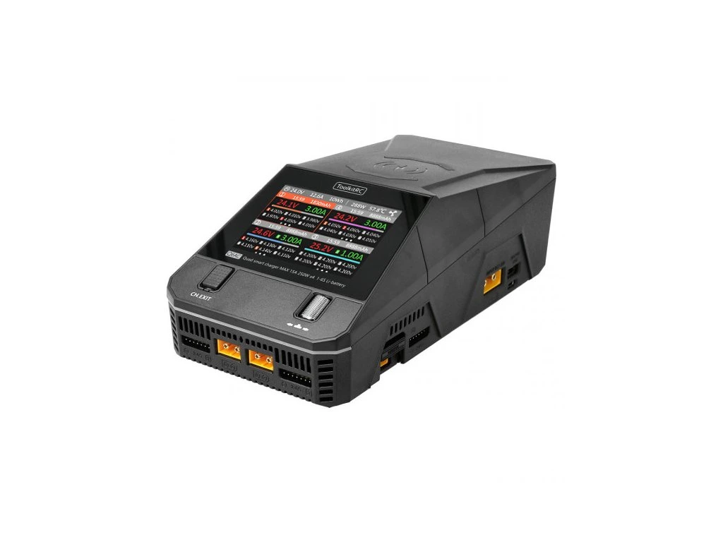 Charger ToolkitRC Q6AC 4x250W (1000W) 15A 1-6S AC/DC