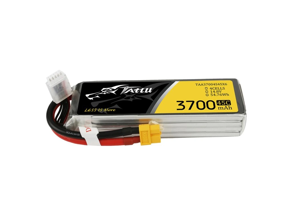 Battery Tattu LiPo 4S1P 14,8V 3700mah 45C XT60