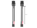 Adapter FLYWOO Balck XT30U Male to XT60H Female (2 pcs)